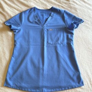 FIGS Ceil Blue Catarina One Pocket Scrub Top
